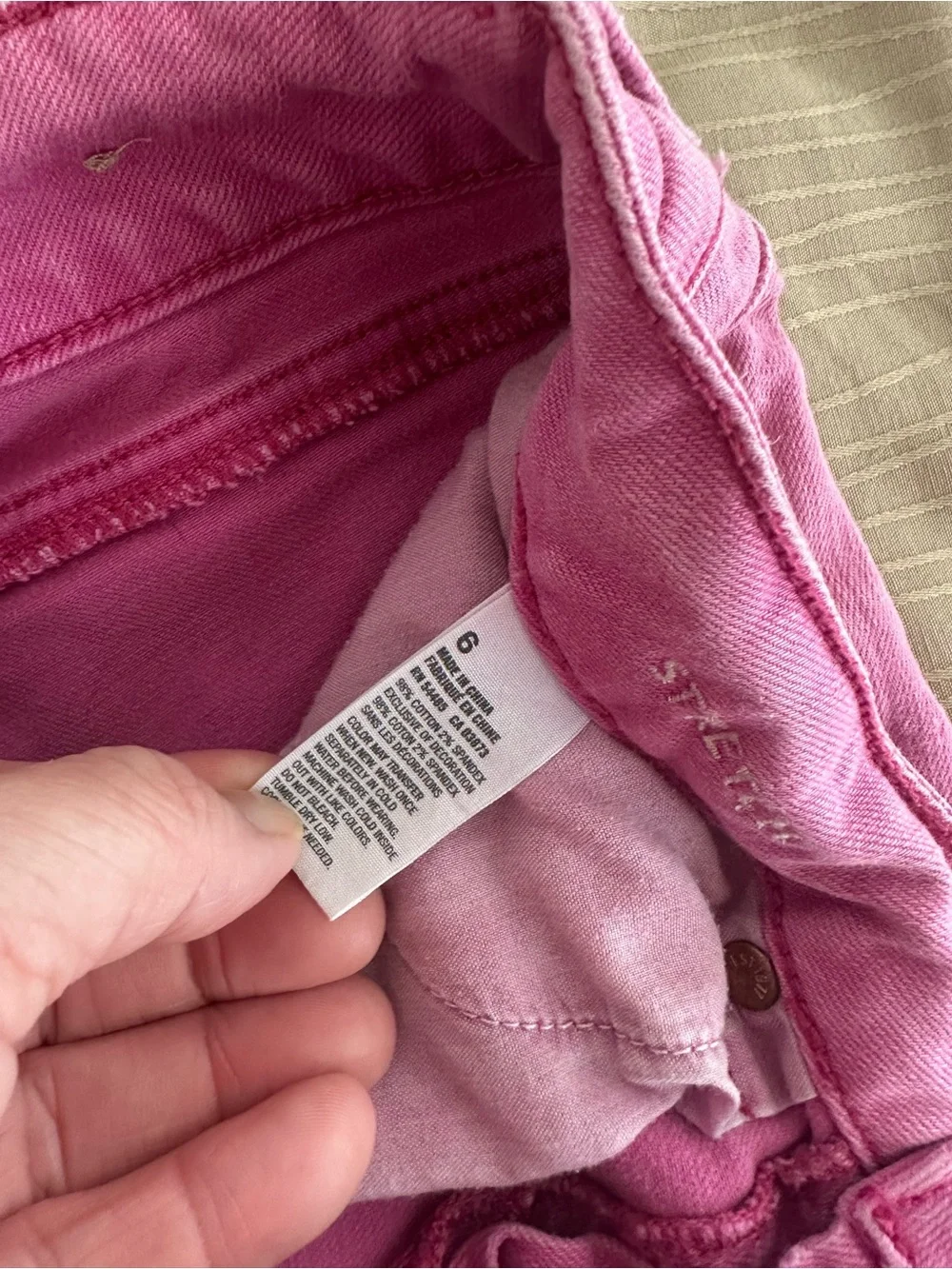 American Eagle Outfitters Pink Denim Cutoff Shorts